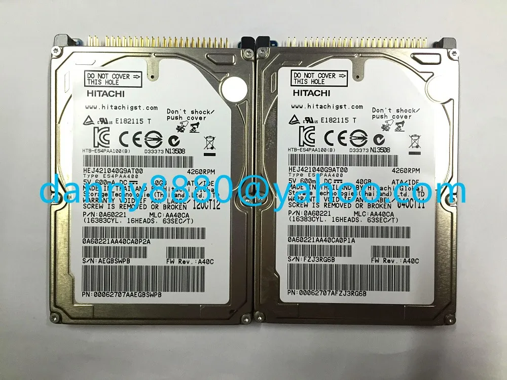 送料無料オリジナル新しいハードディスクドライブ HEJ421040G9AT00 40