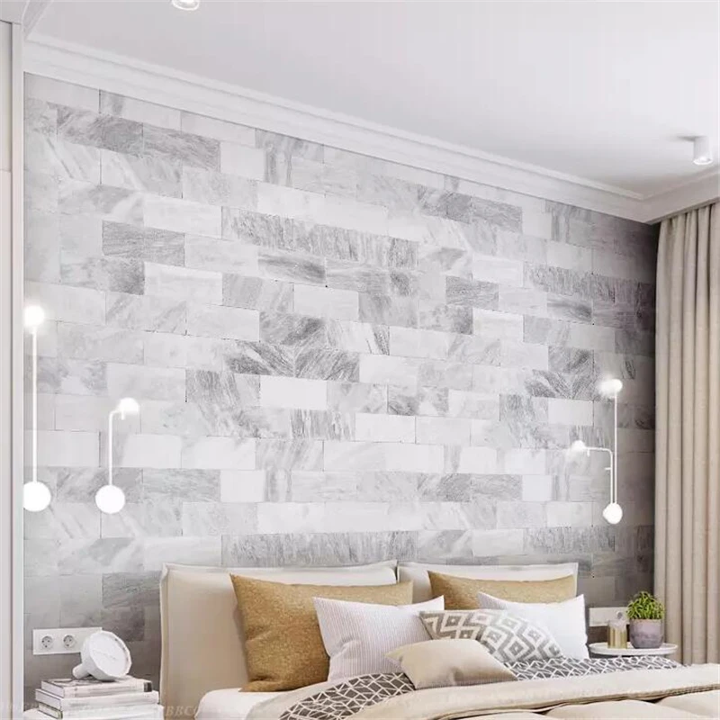 beibehang Custom wallpaper 3d photo mural high-grade marble brick wall Nordic minimalist wall papers home decor papel de parede