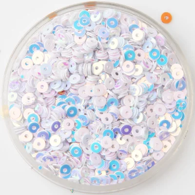 10g(3000pcs) formato 3 millimetri Scintillante di Colore Paillettes PVC Piatto Allentati Rotondi Paillettes Paillette per la Cerimonia Nuziale