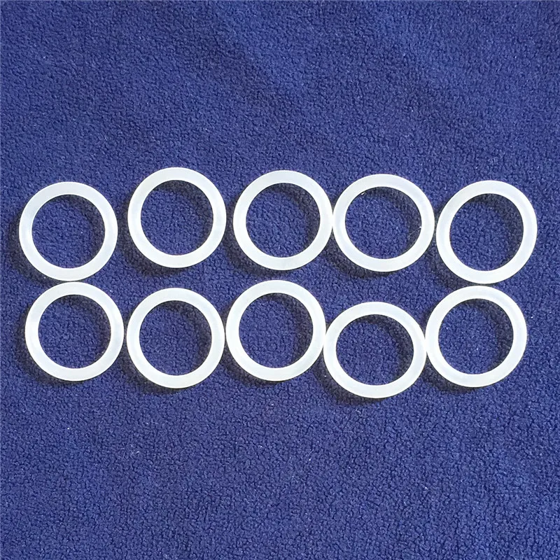 Chenkai 50pcs Clear Silicone Adapter O Rings DIY Baby Pacifier Dummy MAM Napkin Holder O Ring Transparent BPA Free Food Grade