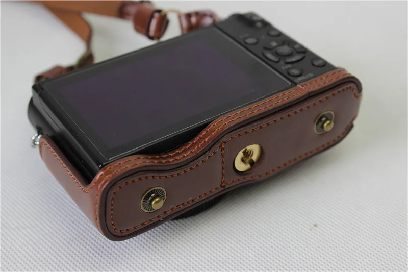 جديد حقيبة كاميرا فاخرة الحال بالنسبة لباناسونيك LX10 LUMIX LX10 DMC-LX10 كاميرا فيديو الغلاف فتح البطارية