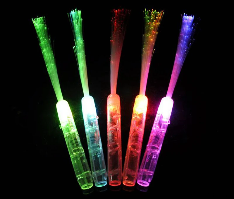 

100pcs Flashing Light-Up Stick LED Optical Fiber Stick Festival Party Decoration Concert Prop Party Supplies