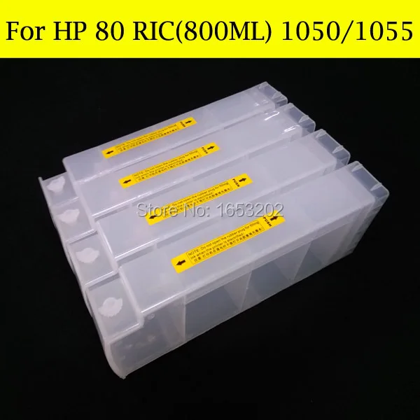 boma.ltd Large Format HP80 Refillable Ink Cartridge For HP 80 Designjet 1050 1055 1050ps With Chip Decoder