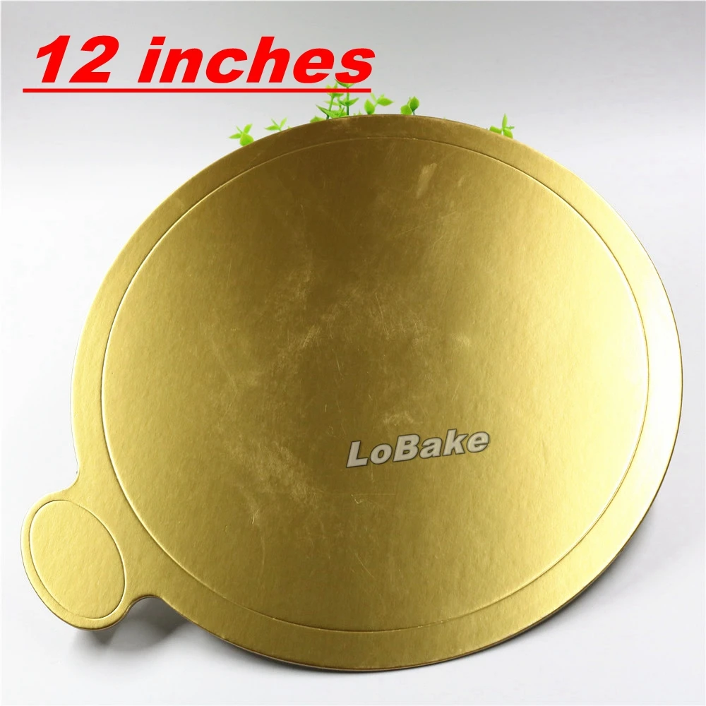 

(10pcs/pack) 12 inches gold colored round paper cake place mat cupcake bread placemats baking mat table birthday cake holder