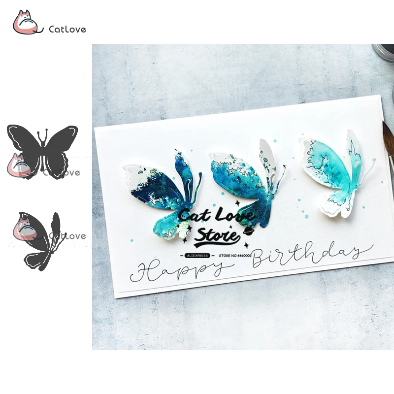 

Металлические Вырубные штампы в виде бабочек и животных, трафареты для рукоделия, декоративные Вырубные штампы для рукоделия, новинка 2019