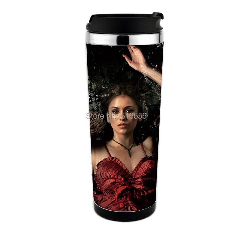 free shiping The Vampire Diaries Season travel mug  adversing mug easy for DIY , can design  mug for gift ,more pics can chose