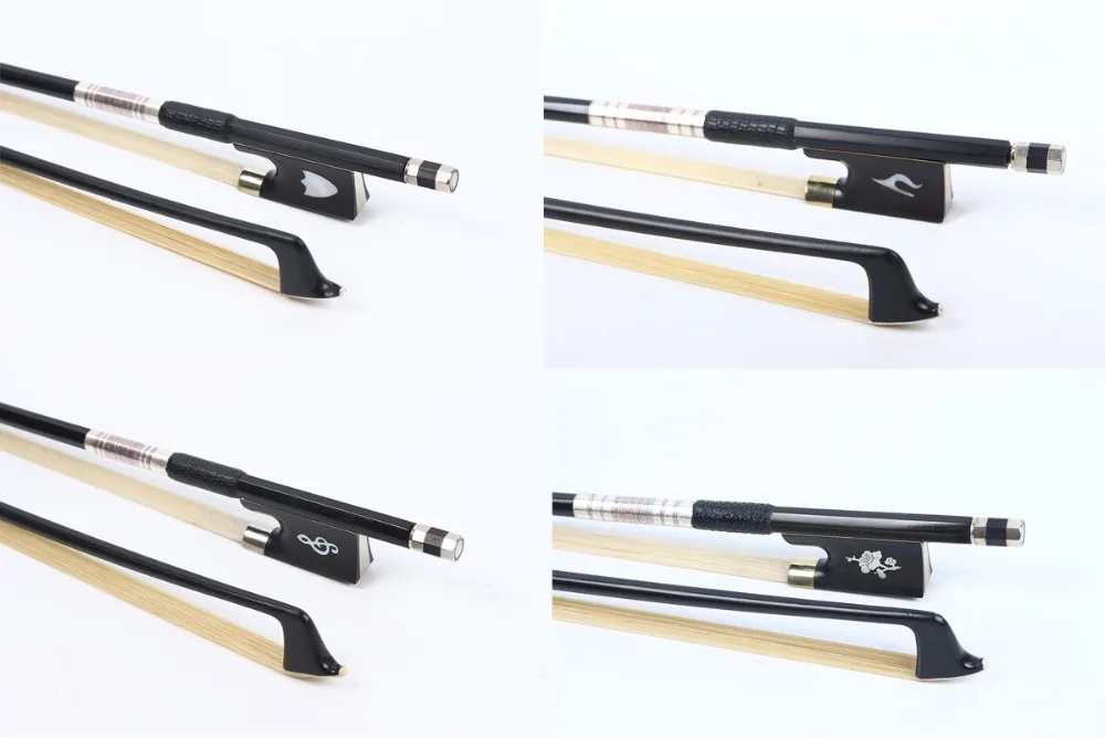 

Yinfente 4/4 Violin Bow Carbon Fiber Ebony Frog Mongolia horse tail Balanced Violin Accessory Parts Free Shipping