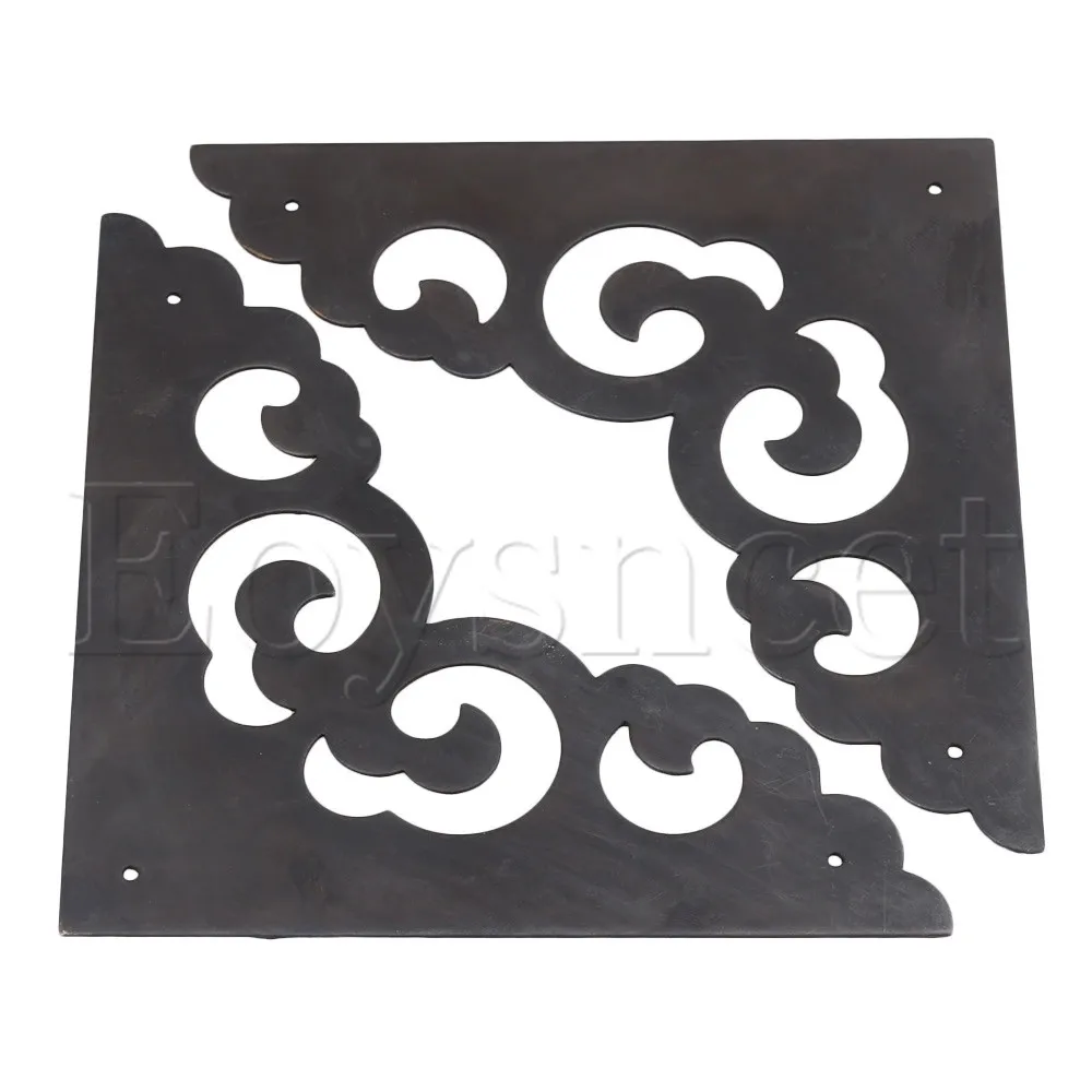 2pcs Black Furniture Decorative Edge Cover Decor Box Corner Protector