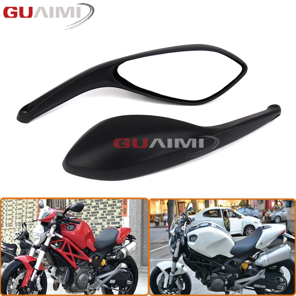 

For DUCATI MONSTER 695 696 796 1100 1100S EVO Motorcycle Accessories Rear Side View Mirrors Brand New