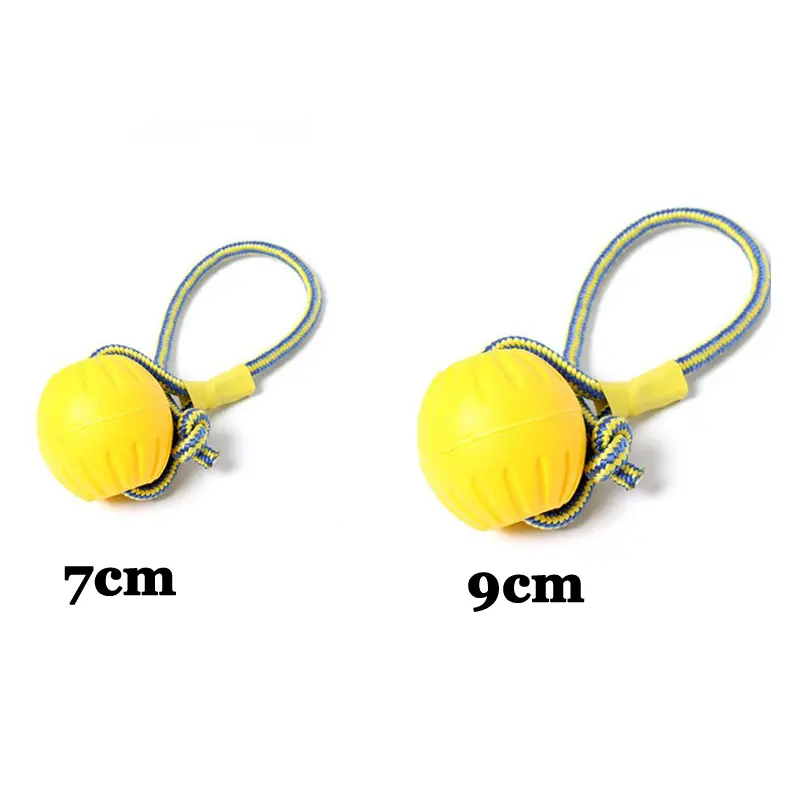 EVA Floating Pet Dog Training Ball Puppy Bite Resistant Ball With Rope Pet Training Ball Chew Toys For Pet Supplies - Image 3