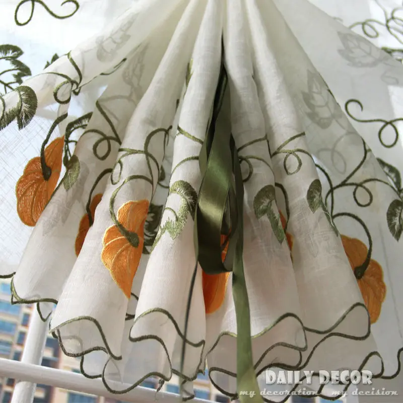 Custom! yarn/cotton vintage embroidery finished curtains Rideau tende vorhang Gardiner Roman Blinds pulling Balloon Fan cortinas