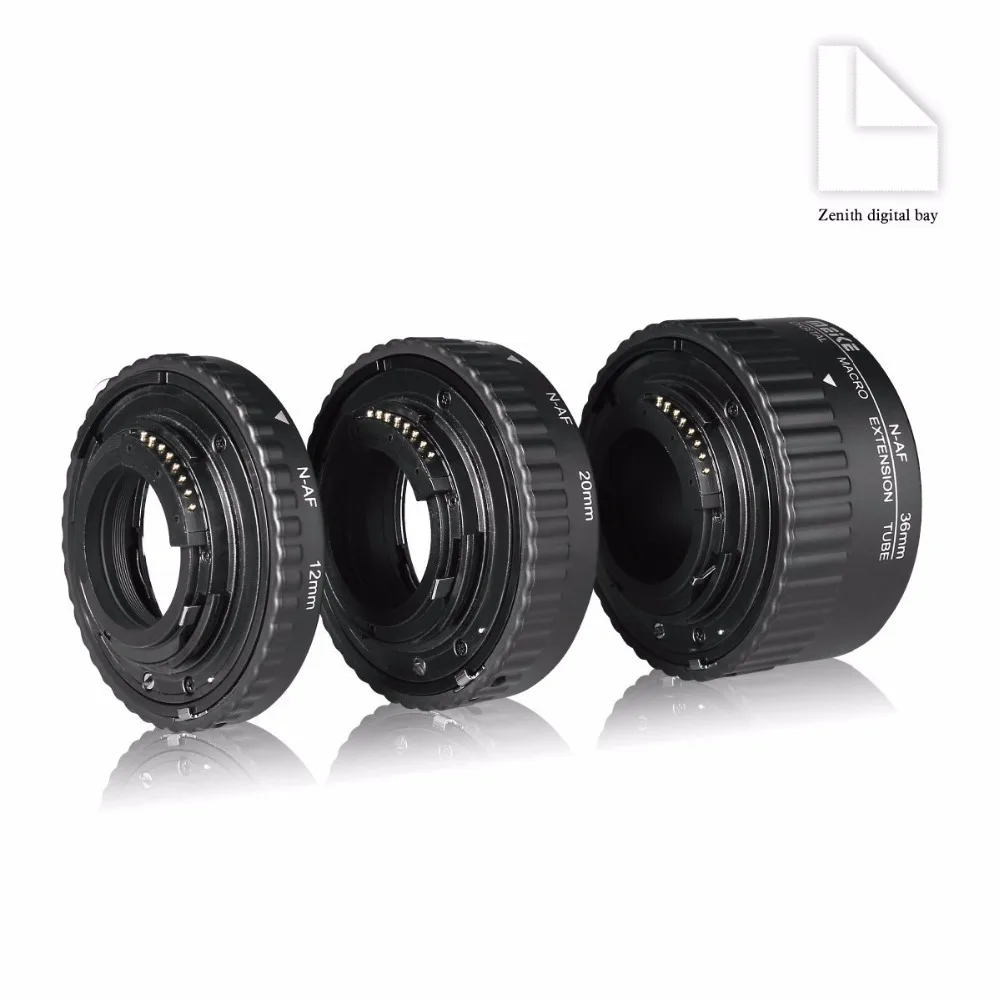 MEKE Meike MK-N-AF1-B Auto Focus Macro Extension Tube Ring Plastic for Nikon D800 D90 D3200 D5100 D5200 D7000 D7100 Camera DSLR