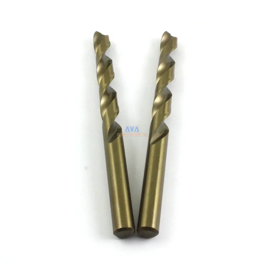 

2 Pieces 9.5mm Diameter Straight Shank Cobalt Steel Alloys Twist Drill Bit