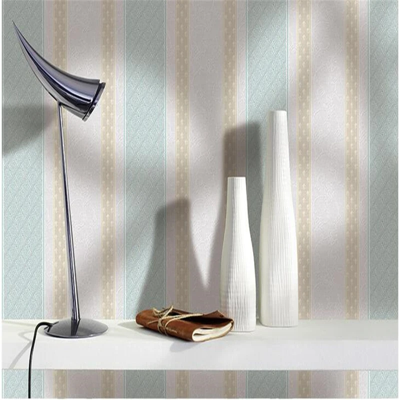 

beibehang carved non woven wallpaper color vertical stripes European-style flowers fresh bedroom living room TV sofa background