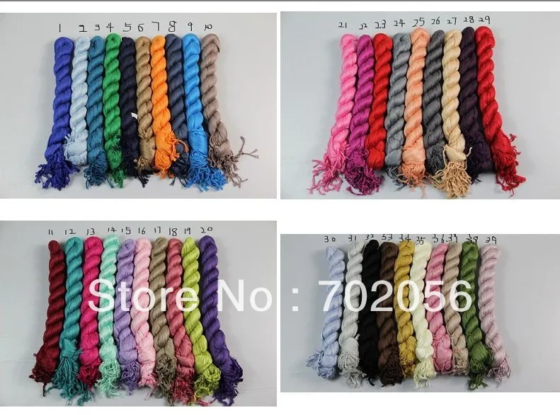 Ladies cotton Plain color Neck scarf solid color SCARVES ponchos wrap scarves shawls 30 colors 22pcs/lot #1747