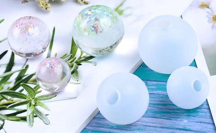 

3D 20/25/30mm Stereo Spherical Silicone Mold Jewelry pendant Making DIY one Balls Resin Decoration Crafts Epoxy Resin Molds