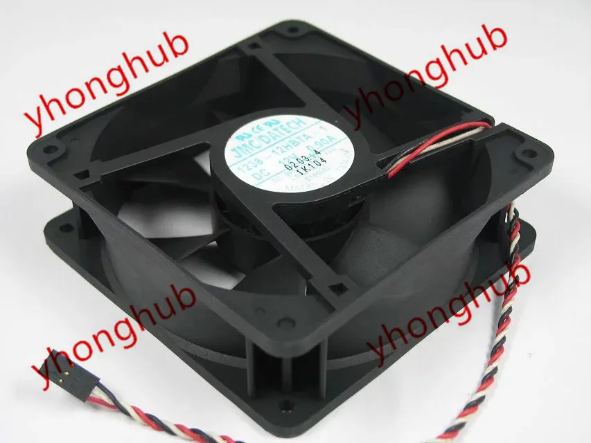 

JMC 1238-12HBTA-1 DC 12V 0.90A 3-wire 120x120x38mm Server Cooling Fan