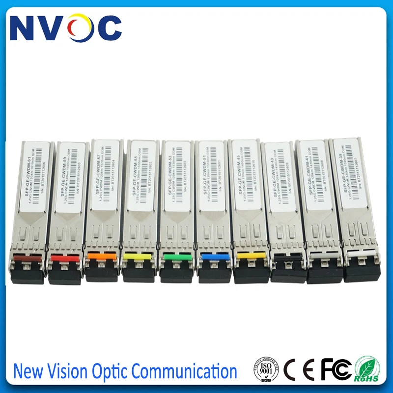 18Pcs 1.25G 20KM CWDM SFP Duplex LC Connector Module MikroTik/Cisco Compatible 1000Base-LX Dual Fiber Transceiver