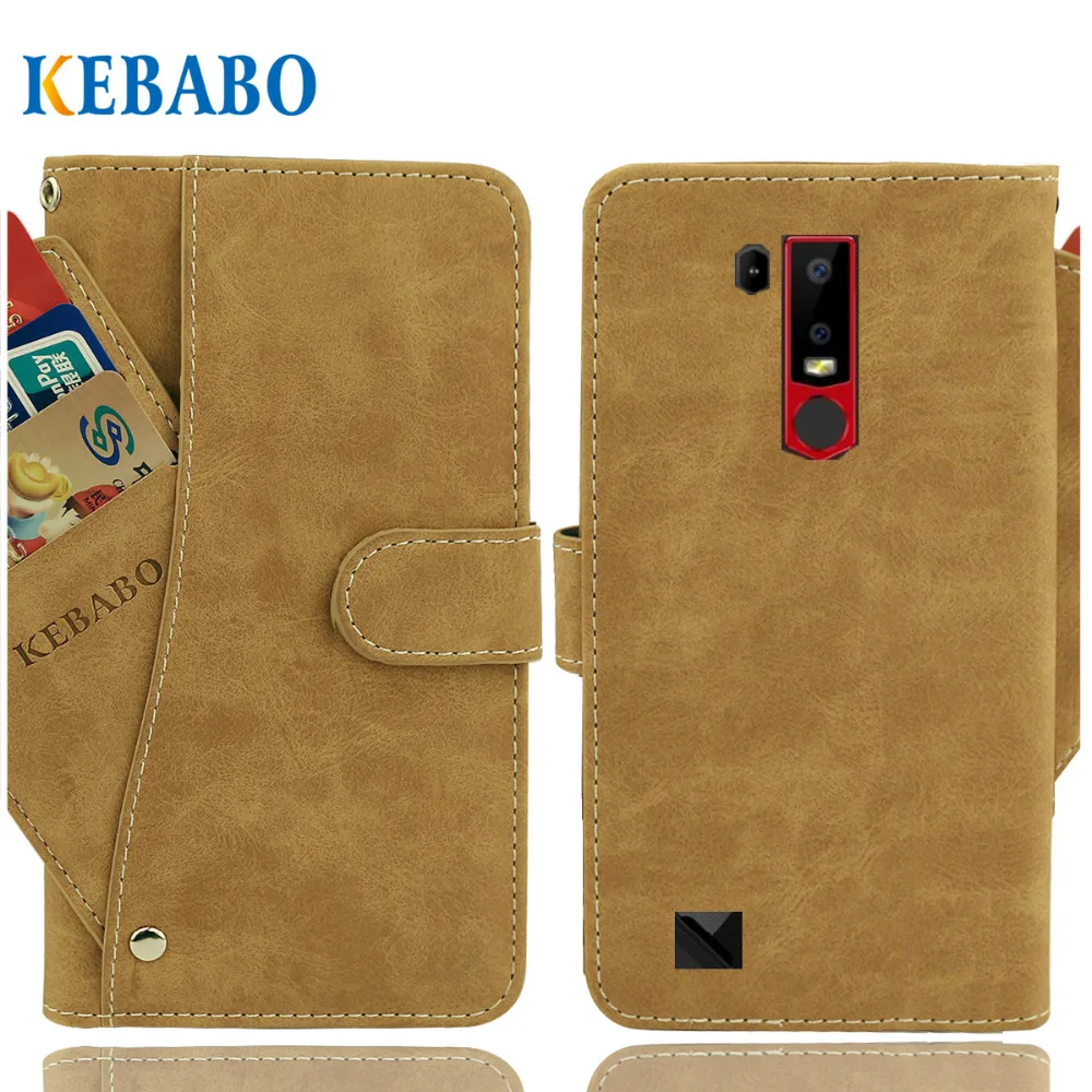 Vintage Leather Wallet Ulefone Armor 6E Case 6.2" Flip Luxury 3 Front Card Slots Cover Magnet Stand Phone Protective Bags