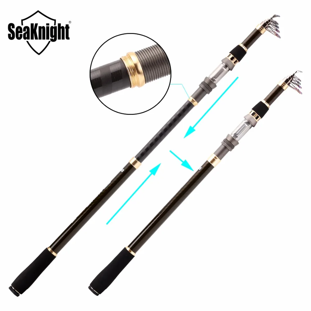SeaKnight Fishing Rod  1.8M 2.1M 2.4M 2.7M 3.0M 3.6M Telescopic  Spinning Type Sea Fishing Rods  98% Carbon Rod