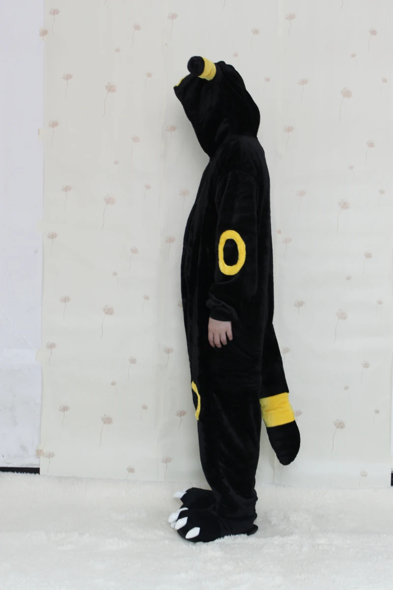 Adult Umbreon Onesies Pajamas Anime Cosplay Costume Kigurumi For Women Man Sleepwears Unisex Party Costumes