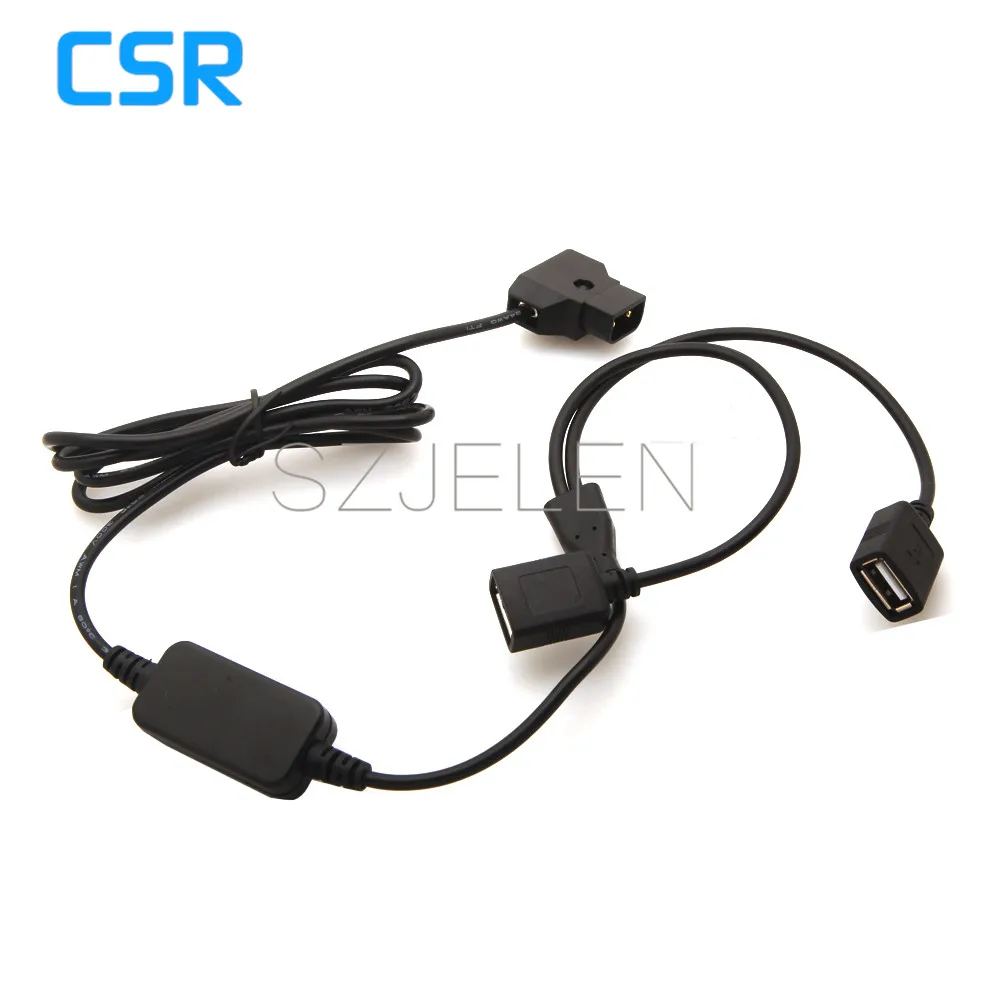 New P-Tap D-Tap Power Tap 14.8v Battery To Two Female USB 5v 2A DC Power Adapter