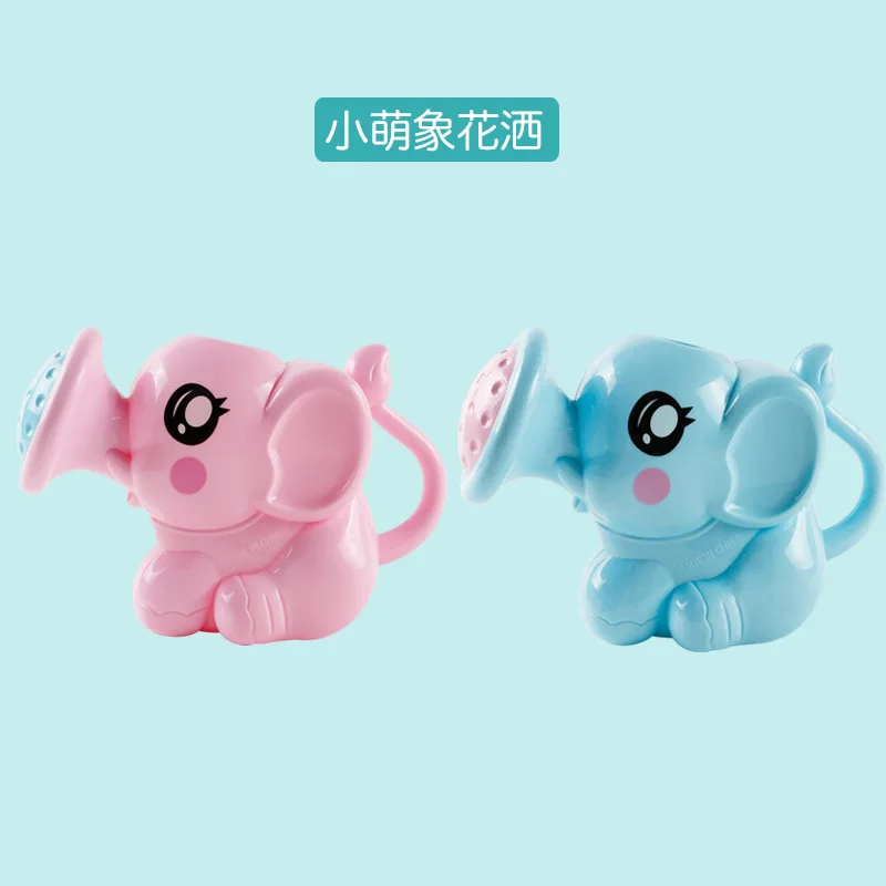 Baby bath toys elephant shower cup newborn child shower shampoo cup baby shower water spoon bath cup 2 color