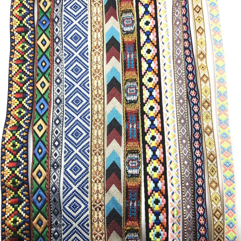 10Yards Random Style Decoration Pet Collars Geometric Jacquard Ribbon Wedding Party Accessories Trim