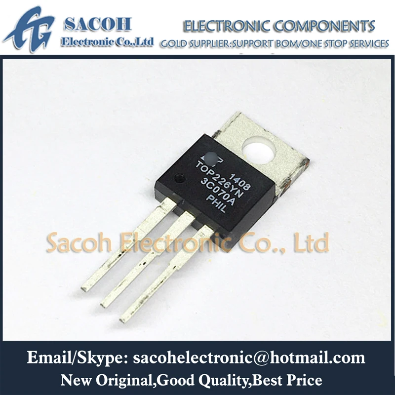 New Original 2Pcs/Lot TOP224YN OR TOP225YN OR TOP226YN OR TOP227YN TO-220 Three-Terminal Off-Line PWM Switch