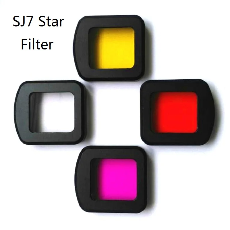 New SJCAM SJ7 UV CPL Filter Waterproof Case/Shell Lens cap Housing/Diving UV red/Cover for Sj7 Star Action Camera Accessories