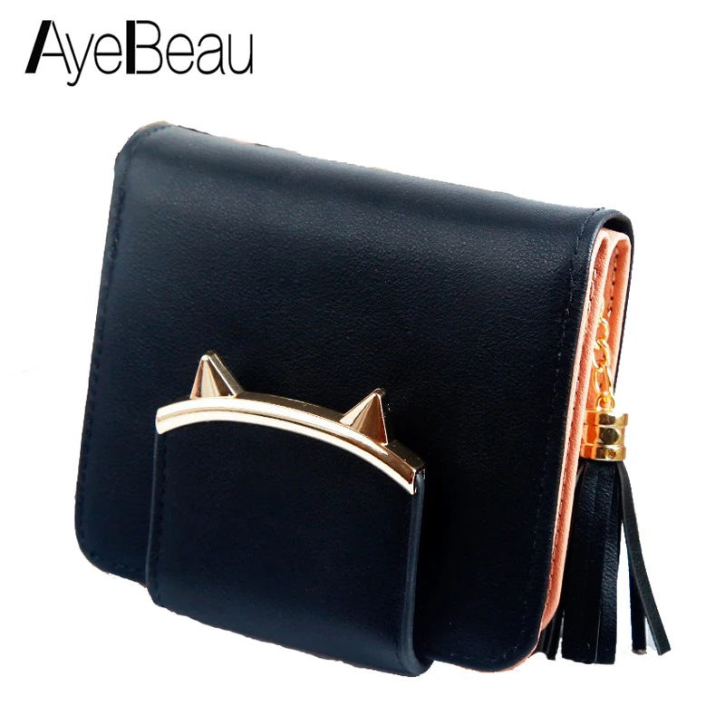 Small Cute Cat For Lady Women Wallet Female Purse Coin Mini Money Bag Kashelek Partmone Portomonee Walet Portmann Vallet Klachi