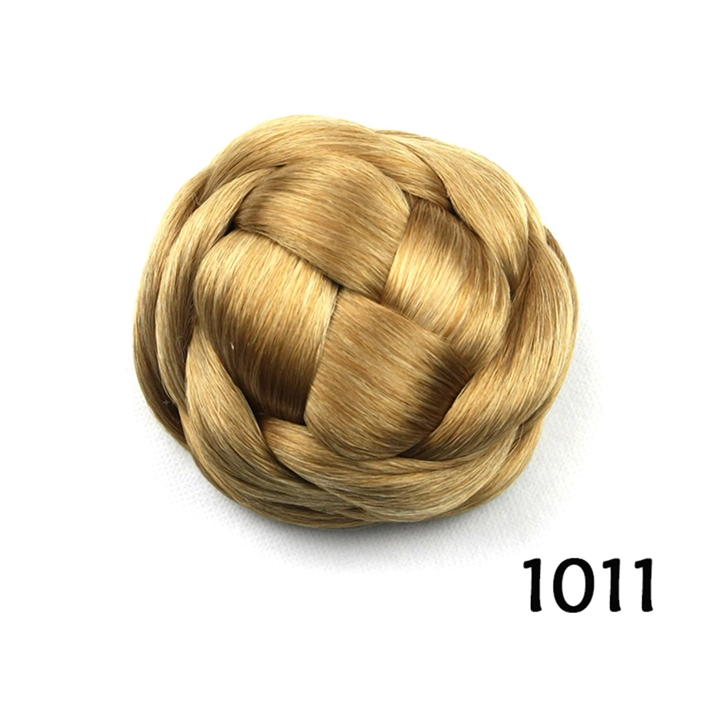 Soowee 6 Kleuren Synthetisch Haar Clip In Gevlochten Chignon Gebreide Knot Donut Roller Haarstukken Haar Accessoires Voor Vrouwen