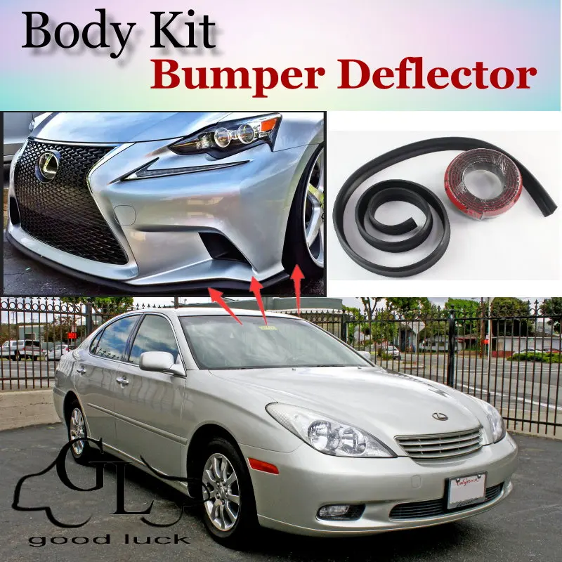 Bumper Lip Deflector Lips For Lexus ES 300 350 240 250 330 300h For TOYOTA Windom Vista Front Spoiler Skirt / Body Kit / Strip