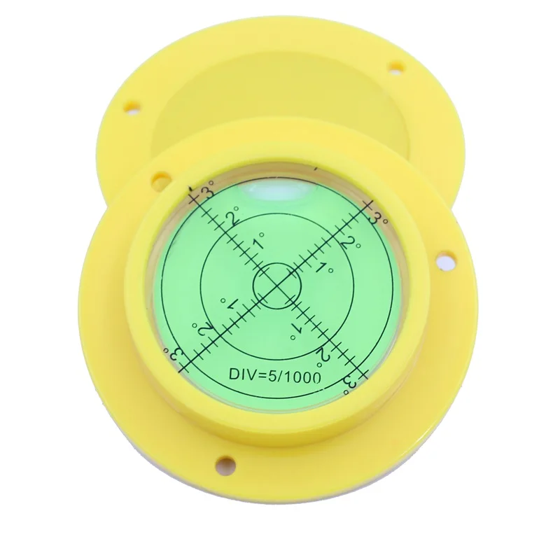 Circular Bubble Level Spirit Level Measuring Device Krenometer For Crane Size 90*17mm 1PCS