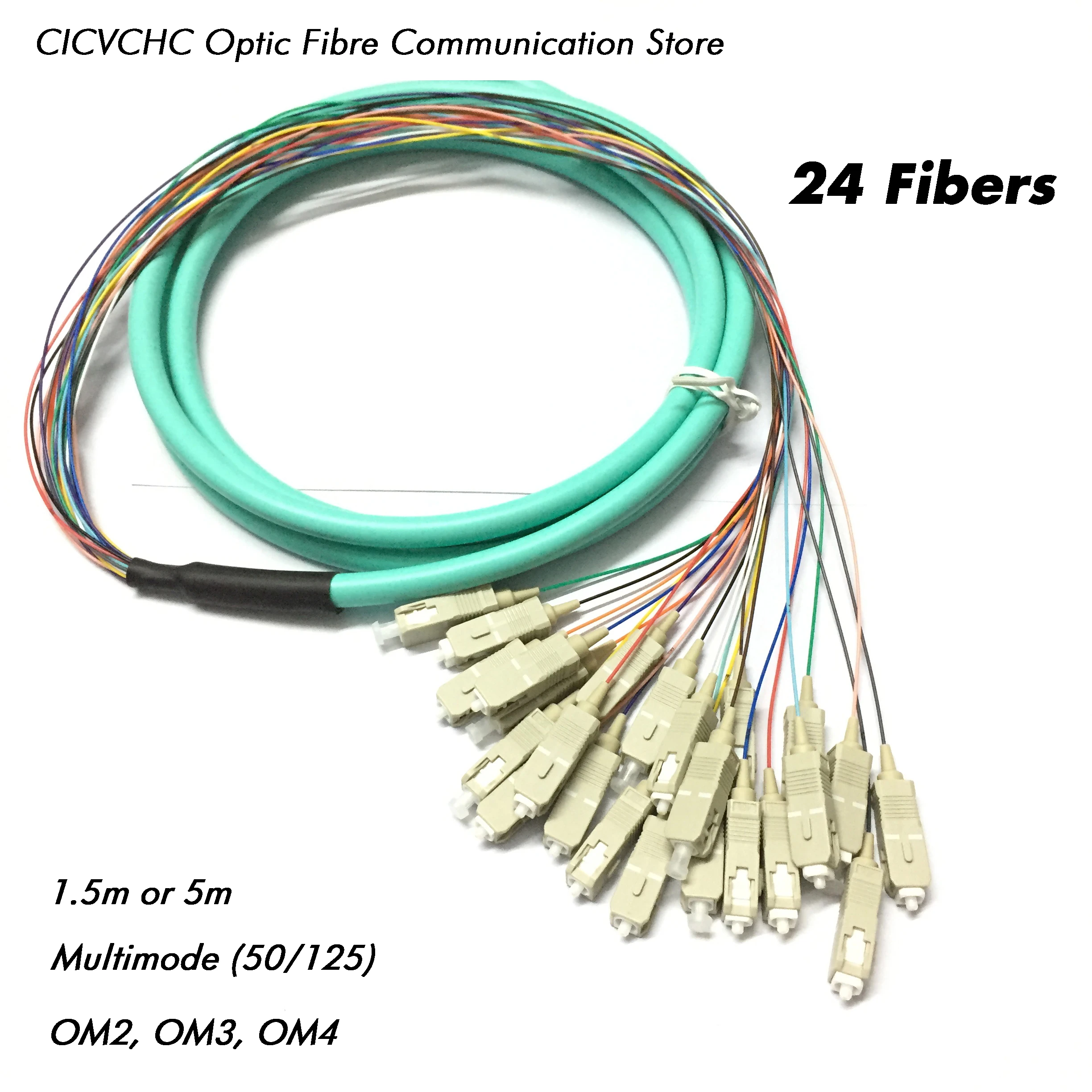 

24 Fibers Distribution Cable- SC/UPC-MM(50/125)-OM2, OM3, OM4 / Bunch Fiber Pigtail