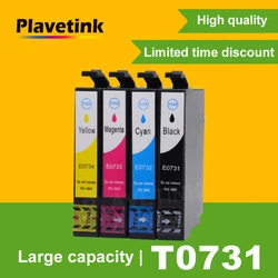 Plavetink 73N Compatible For Epson T0731 Ink Cartridge Stylus CX7300 CX8300 C79 C90 CX3900 TX100 TX110 TX200 TX400 Printer