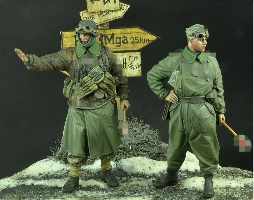 

1/35 1942 солдаты счастливая игрушка модель из смолы миниатюрный комплект без сборки Неокрашенная