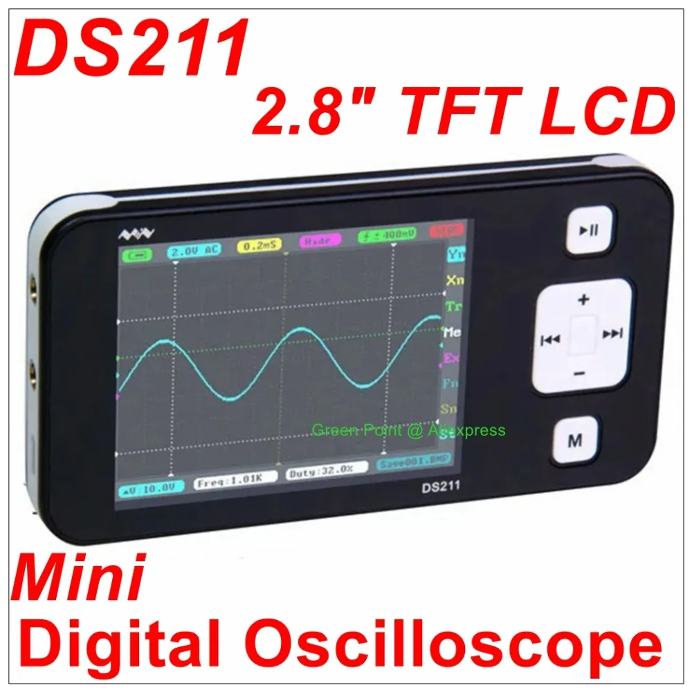 

DS211 Professional Electronics Mini Digital Oscilloscope LED Display Portable DSO201 Update Version Inspection And Maintenance