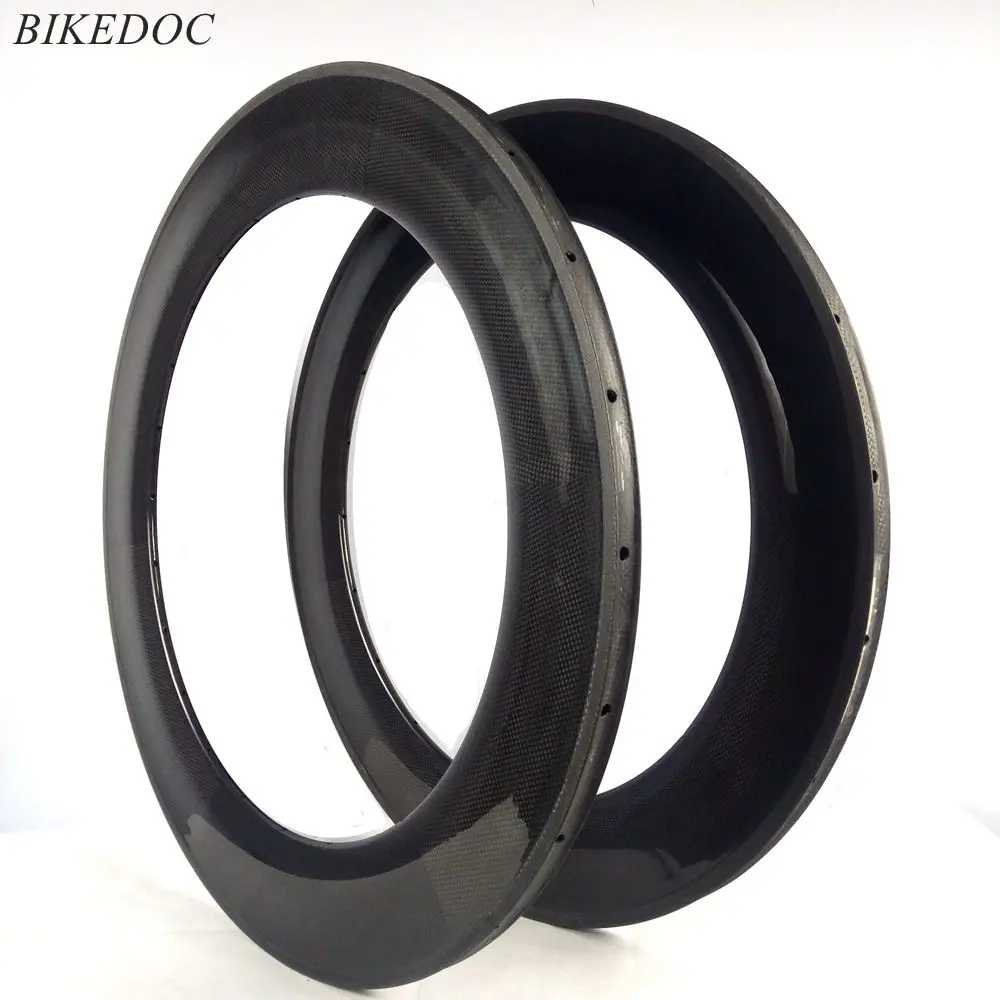 

BIKEDOC 700C*23MM Width Carbon Road Bike Rims 88MM Depth For Road Bicycle Rims