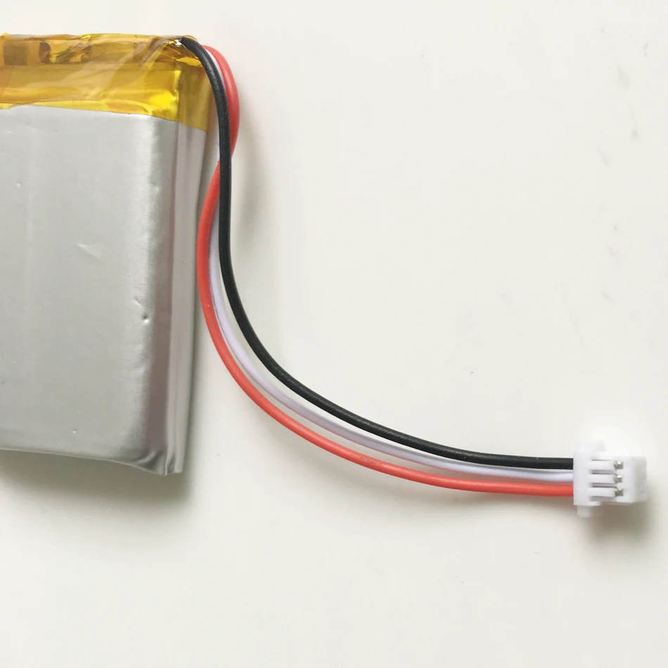 3.7V 500mAh litowo-polimerowa lipo akumulator z JST 1.0mm 3pin złącze 582535 dla Mp3 GPS kamera bluetooth zegarek