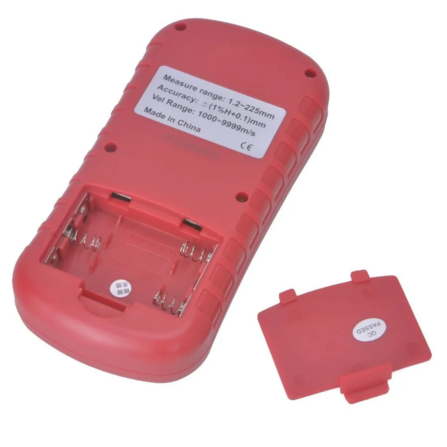 Gm130 digital medidor de espessura da pintura do revestimento ultrassônico testador 1.2 a 300mm medidor de velocidade sadia medidor espesor pintura