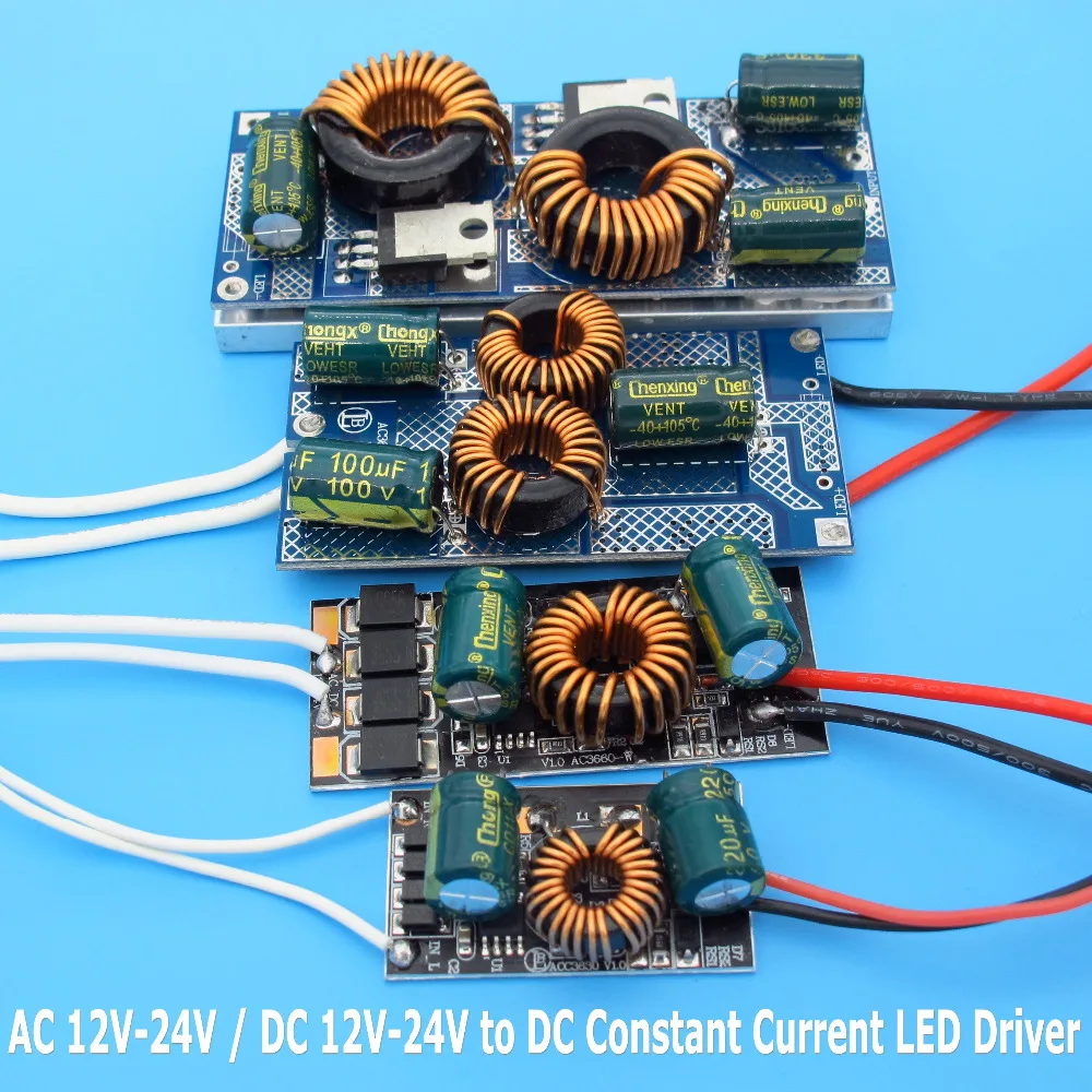 High Quality AC / DC 12V - 24V to DC Constant Current LED Driver 8W 10W 12W 15W 18W 20W 30W 50W Low Voltage Power Supply