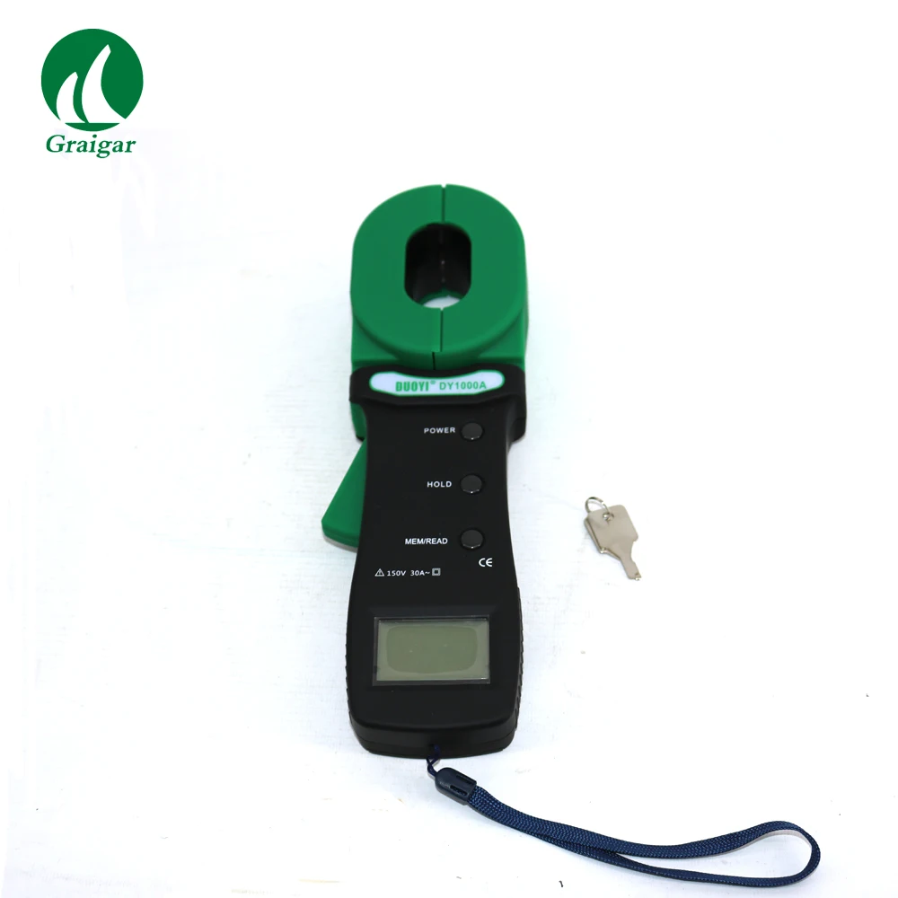 Digital DY1000A Ground Resistance Tester Clamp meter Dual insulation for Protection