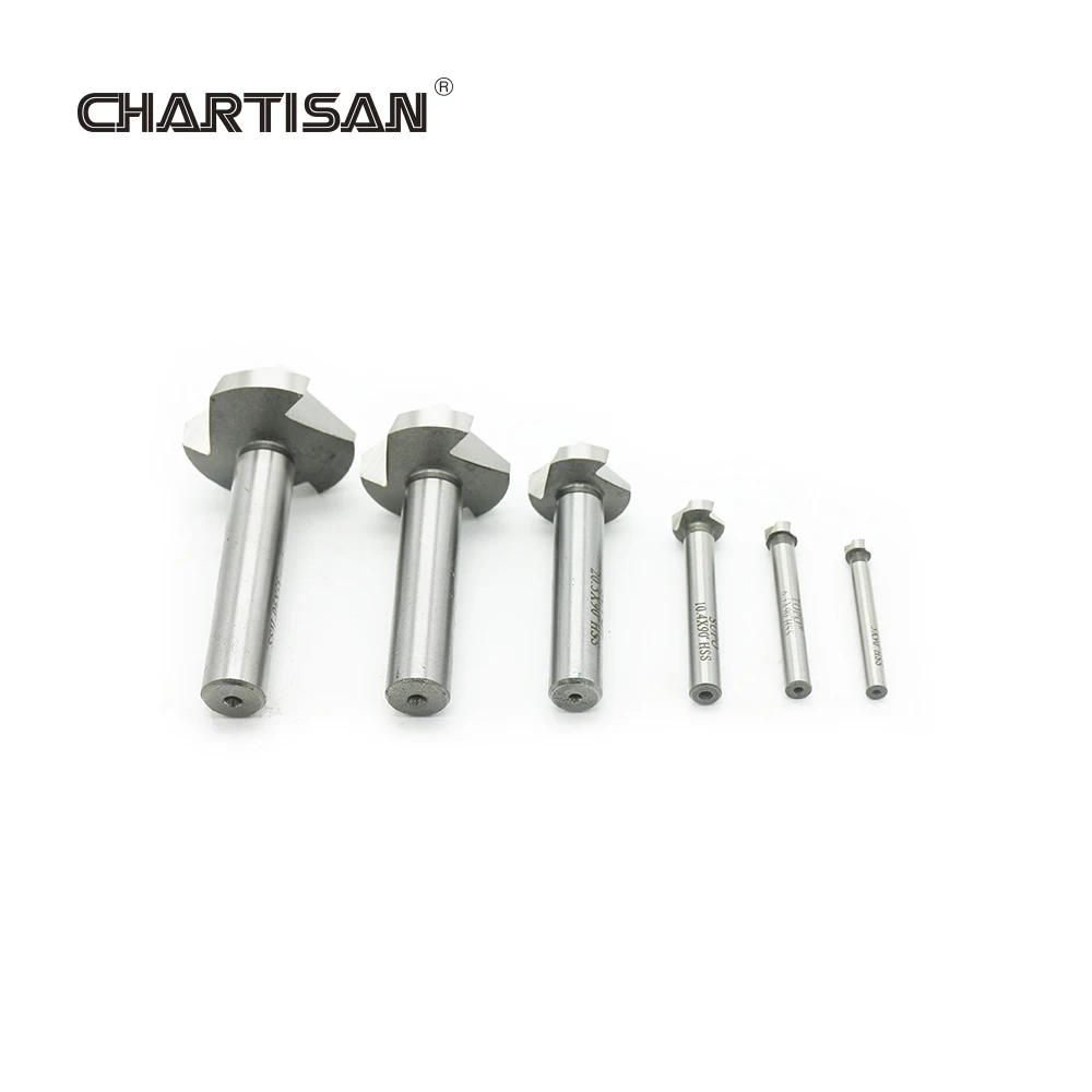 Chartisan-高品質のhss面取りドリル,エンドミル,皿穴ドリル