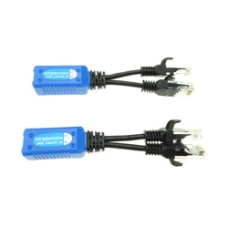 2pcs/1pair RJ45 Splitter Combiner Upoe Cable ,Two POE Camera Use One Net Cable POE Adapter Cable Connectors Passive Power Cable