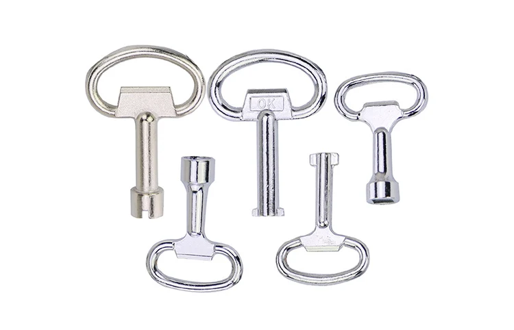 5pcs Electrical Cabinet Keys In Case Emergency Situation Stainless Stell Material Professional Locksmith