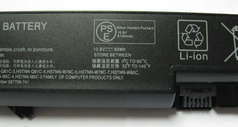 93Wh Original Laptop Battery for 4320s 4321s 4325s 4420s 4421s 4425s 4520s 4525s PH09 PH06 HSTNN-LB1B 9Cell