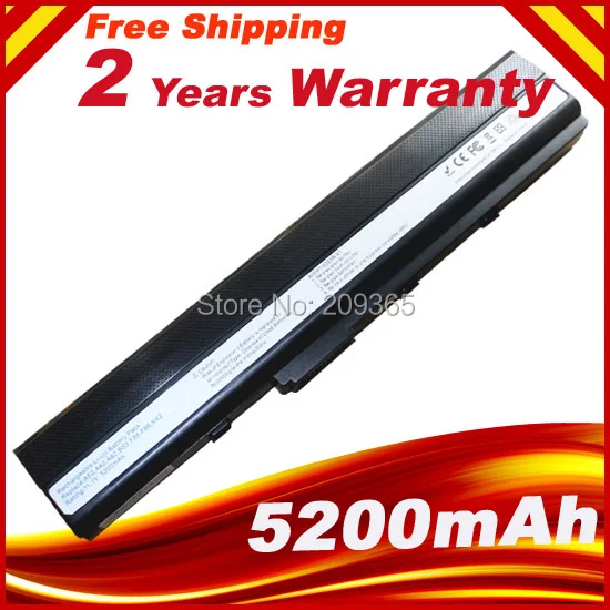 Battery Pack For ASUS K52J K52JB K52JC K52JE K52JK K52JR K52N K52EQ K52JT K52JU K62F K62J K62JR Laptop