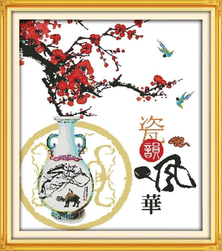 

Очарование фарфорового набора для вышивки крестом 14ct 11ct печать холст вышивка DIY рукоделие ручной работы