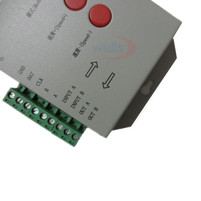 Original T1000S Full Color Controller For WS2811 WS2801 WS2812B LPD8806 6803 1903 Digital LED Strip,Reject cloning controller
